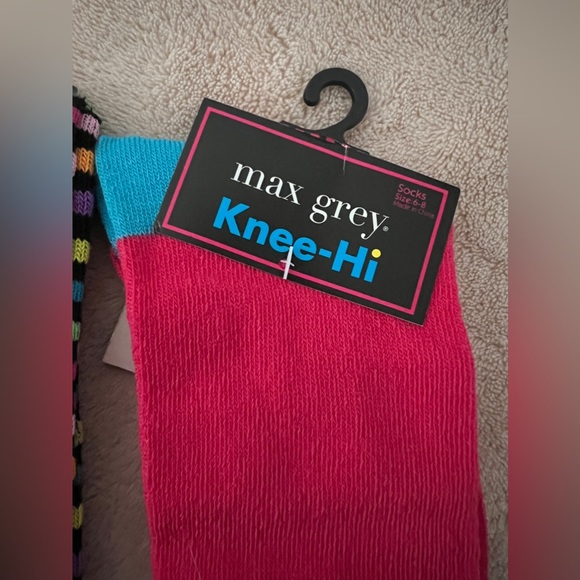 80’s Knee High Socks size 6-8, 9-11 - Picture 4 of 7